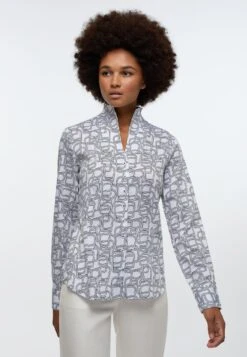 Mavi Jeans Maxi-jurk PRINTED LONG DRESS -TrendyTijd Verkoop eterna overhemdblouse regular fit wit