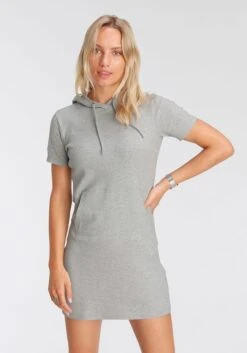 Tom Tailor Maxi-jurk -TrendyTijd Verkoop flashlights sweatjurk met korte mouwen grijs