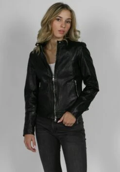 Casual Looks Blousejurkje Jurk 27 Casual Looks Blousejurkje Jurk -TrendyTijd Verkoop freaky nation leren jack miss tula fn laag staand kraagje met drukknoop zwart