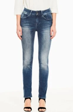 Heine Maxi-jurk Linnen Jurk -TrendyTijd Verkoop garcia slim fit jeans caro slim curved blauw 1