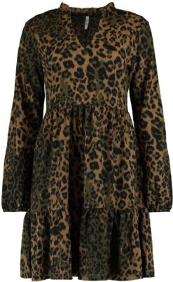 HaILYS Gedessineerde Jurk SH P DR Alba 21 HaILYS Gedessineerde Jurk SH P DR Alba -TrendyTijd Verkoop hailys gedessineerde jurk sh p dr alba bruin 2