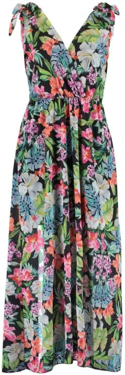 HaILYS Midi-jurk In Wikkellook -TrendyTijd Verkoop hailys midi jurk in wikkellook zwart 6