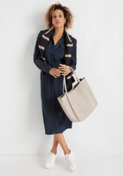 HECHTER PARIS Jurk Met Overhemdkraag -TrendyTijd Verkoop hechter paris jurk met overhemdkraag blauw 7