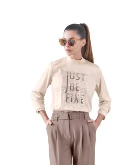 Marc O'Polo Jurk Met Overhemdkraag -TrendyTijd Verkoop heine blouse met lange mouwen bruin 3