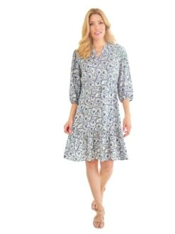 Heine Maxi-jurk 25 Heine Maxi-jurk -TrendyTijd Verkoop heine gedessineerde jurk bruin 1