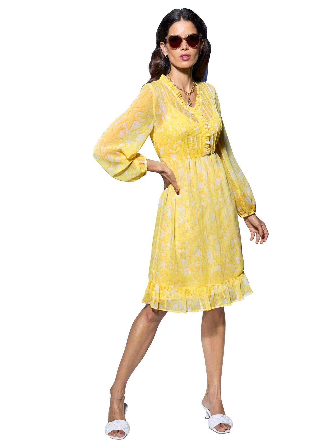 Aniston SELECTED Geruite Jurk Met Galons 11 Aniston SELECTED Geruite Jurk Met Galons - Afbeelding 9