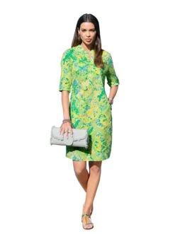 Tommy Hilfiger Curve Midi-jurk CRV VIS STRIPE SHIRT DRESS LS 21 Tommy Hilfiger Curve Midi-jurk CRV VIS STRIPE SHIRT DRESS LS -TrendyTijd Verkoop heine gedessineerde jurk groen