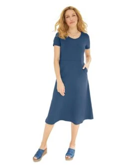 Aniston SELECTED Geruite Jurk Met Galons 34 Aniston SELECTED Geruite Jurk Met Galons -TrendyTijd Verkoop heine jerseyjurk blauw 1