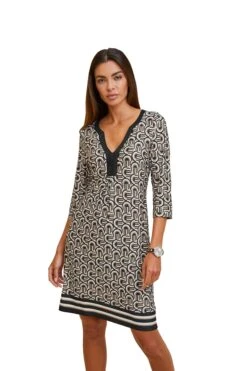 Heine Jerseyjurk Gedessineerde Jurk