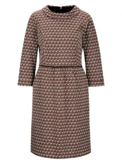 Heine Jerseyjurk Jacquard Jurk 19 Heine Jerseyjurk Jacquard Jurk -TrendyTijd Verkoop heine jerseyjurk jacquard jurk bruin 4