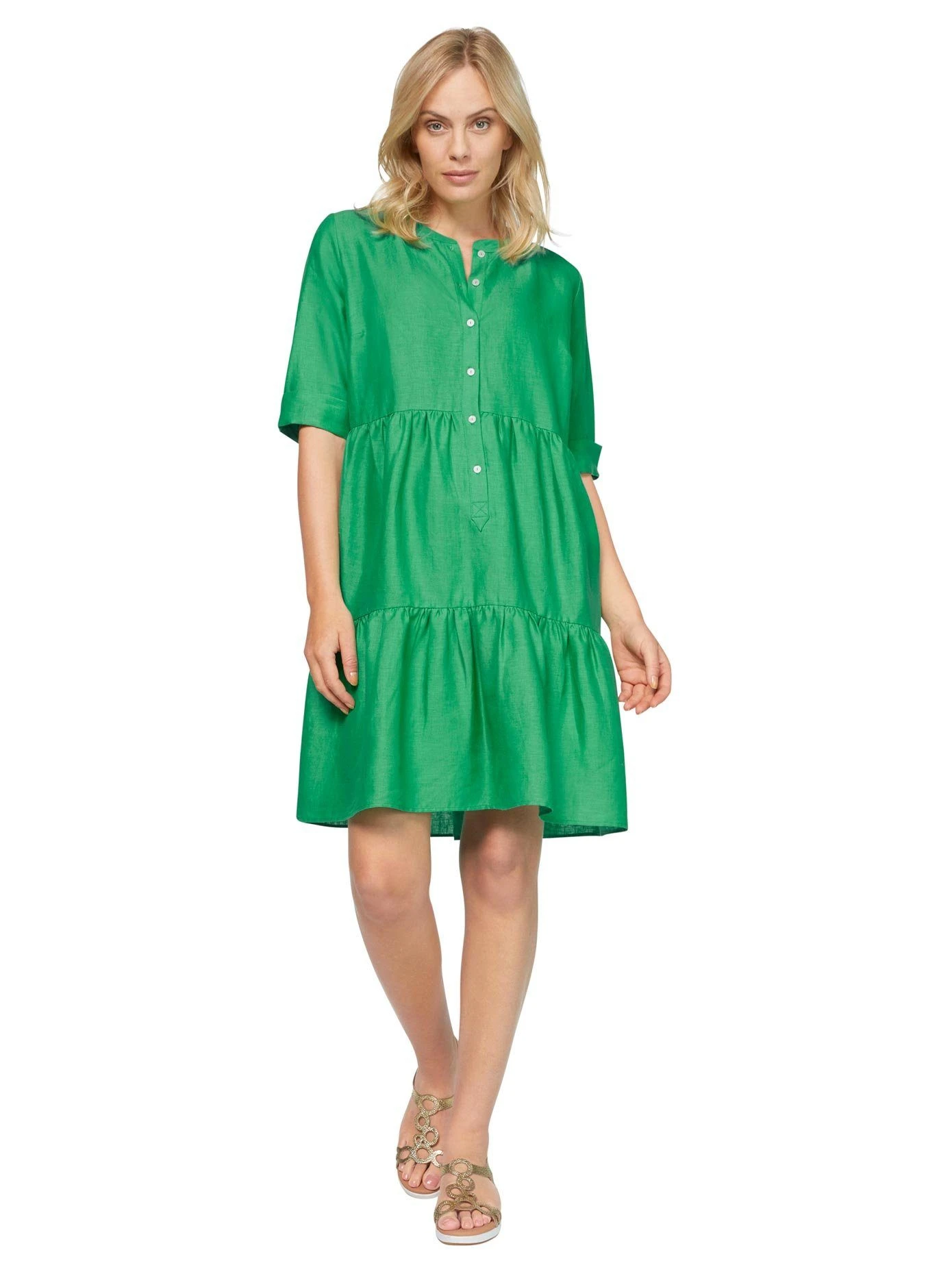 Heine Jurk In A-lijn Linnen Jurk 4 Heine Jurk In A-lijn Linnen Jurk - Afbeelding 2