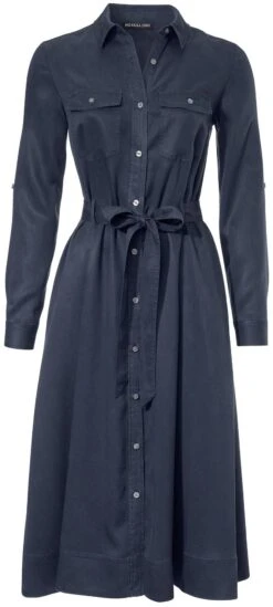 Heine Jurk Met Overhemdkraag -TrendyTijd Verkoop heine jurk met overhemdkraag blauw 4