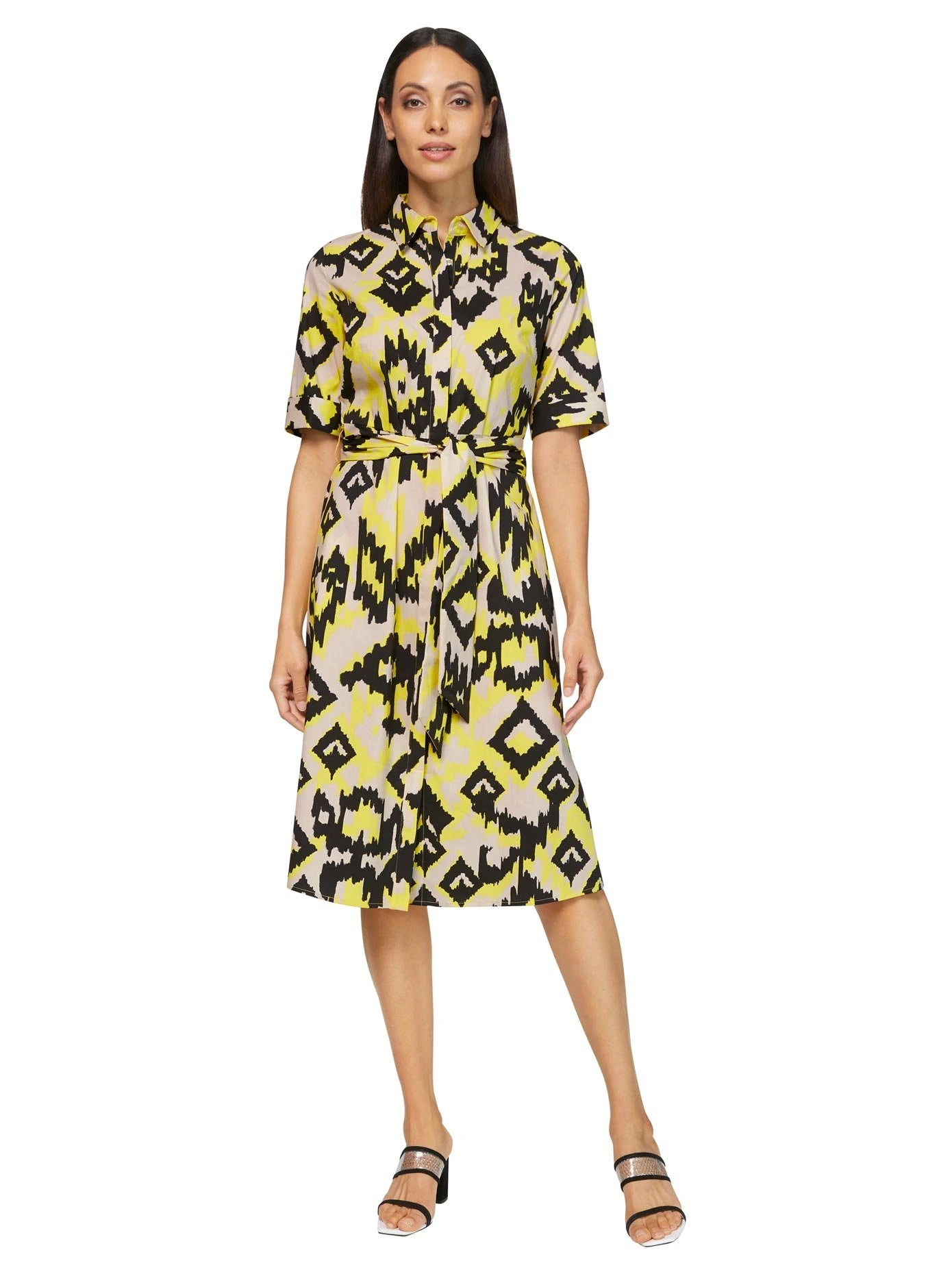 Heine Jurk Met Overhemdkraag Gedessineerde Jurk 4 Heine Jurk Met Overhemdkraag Gedessineerde Jurk - Afbeelding 2