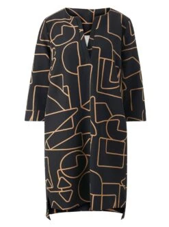 Heine Kokerjurk Gedessineerde Jurk 21 Heine Kokerjurk Gedessineerde Jurk -TrendyTijd Verkoop heine kokerjurk gedessineerde jurk zwart 3