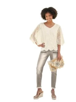 Aniston SELECTED Maxi-jurk In Knalkleuren 29 Aniston SELECTED Maxi-jurk In Knalkleuren -TrendyTijd Verkoop heine lange blouse beige