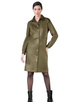 Heine Leren Jurk Imitatieleren Jurk