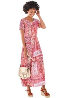 Tom Tailor Denim Meshjurk Gedessineerde Midi-jurk Van Mesh (1-delig) -TrendyTijd Verkoop heine maxi jurk gedessineerde jurk multicolor