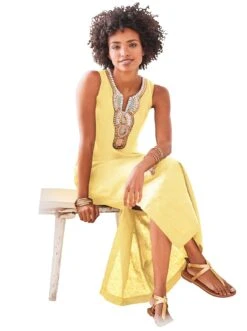 Heine Maxi-jurk Linnen Jurk