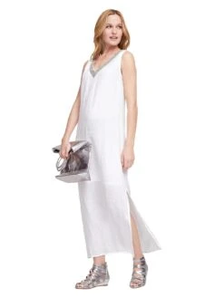 Y.A.S Jurk Met Spaghettibandjes YASTHEA STRAP LONG DRESS S. NOOS -TrendyTijd Verkoop heine zomerjurk linnen jurk wit 10