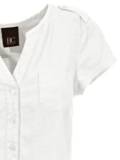 Heine Zomerjurk Linnen Jurk -TrendyTijd Verkoop heine zomerjurk linnen jurk wit 17