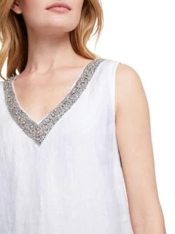 Heine Zomerjurk Linnen Jurk 23 Heine Zomerjurk Linnen Jurk -TrendyTijd Verkoop heine zomerjurk linnen jurk wit 5