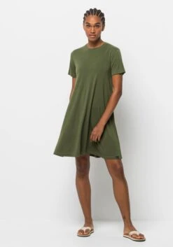 LTB Gedessineerde Jurk Zoyapa 32 LTB Gedessineerde Jurk Zoyapa -TrendyTijd Verkoop jack wolfskin shirtjurk relief dress groen 2