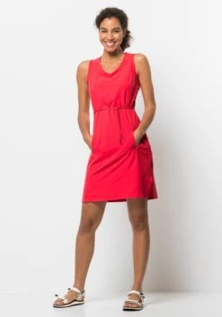 Edc By Esprit Gesmokte Jurk -TrendyTijd Verkoop jack wolfskin zomerjurk tioga road dress rood 1