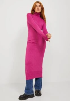 Heine Zomerjurk Gedessineerde Jurk 32 Heine Zomerjurk Gedessineerde Jurk -TrendyTijd Verkoop jjxx tricotjurk jxcat soft roll neck dress knit roze 1
