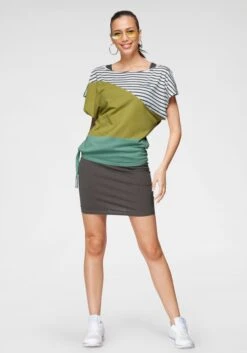 KangaROOS 2-in-1-jurk Zomerse Combinatie: Jurk En Shirt (2-delig) -TrendyTijd Verkoop kangaroos 2 in 1 jurk zomerse combinatie jurk en shirt 2 delig grijs 4