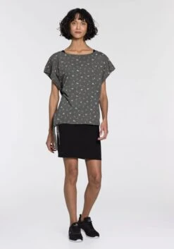 Tom Tailor Denim Tricotjurk Casual Jurk Met Ribstructuur (1-delig) -TrendyTijd Verkoop kangaroos jerseyjurk met gedessineerd shirt in verschillende kleur en printcombinaties nieuwe collectie met t shirt grijs