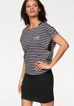 Aniston CASUAL Maxi-jurk (Met Een Bindceintuur) -TrendyTijd Verkoop kangaroos jerseyjurk voor een zomerse combi look set 2 delig met t shirt zwart