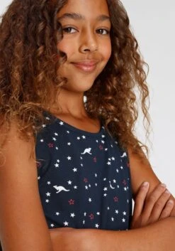 KangaROOS Jurk In Overgooiermodel -TrendyTijd Verkoop kangaroos jurk in overgooiermodel blauw 2