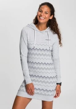 Calvin Klein Jurk In A-lijn -TrendyTijd Verkoop kangaroos sweatjurk met grafische print all over grijs 2