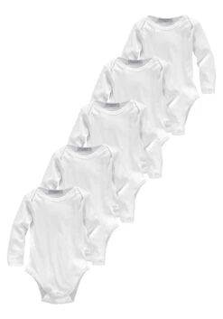 Name It Tulen Jurk NKFVABOSS SPENCER -TrendyTijd Verkoop klitzeklein body met lange mouwen voordeelset gemaakt van biologisch katoen set 5 delig set van 5 wit