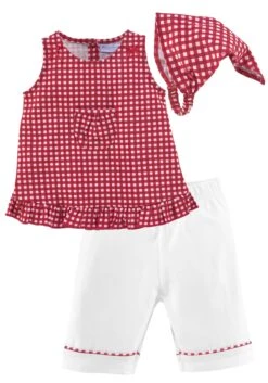 Klitzeklein Jurk, Broek & Hoofddoek Babyset Gemaakt Van Biologisch Katoen (voordeelset, 3-delig, Babymeisje)
