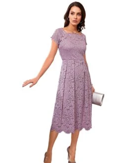 Only Gedessineerde Jurk ONLMARY L/S SMOCK DRESS 18 Only Gedessineerde Jurk ONLMARY L/S SMOCK DRESS -TrendyTijd Verkoop lady kanten jurk paars 7