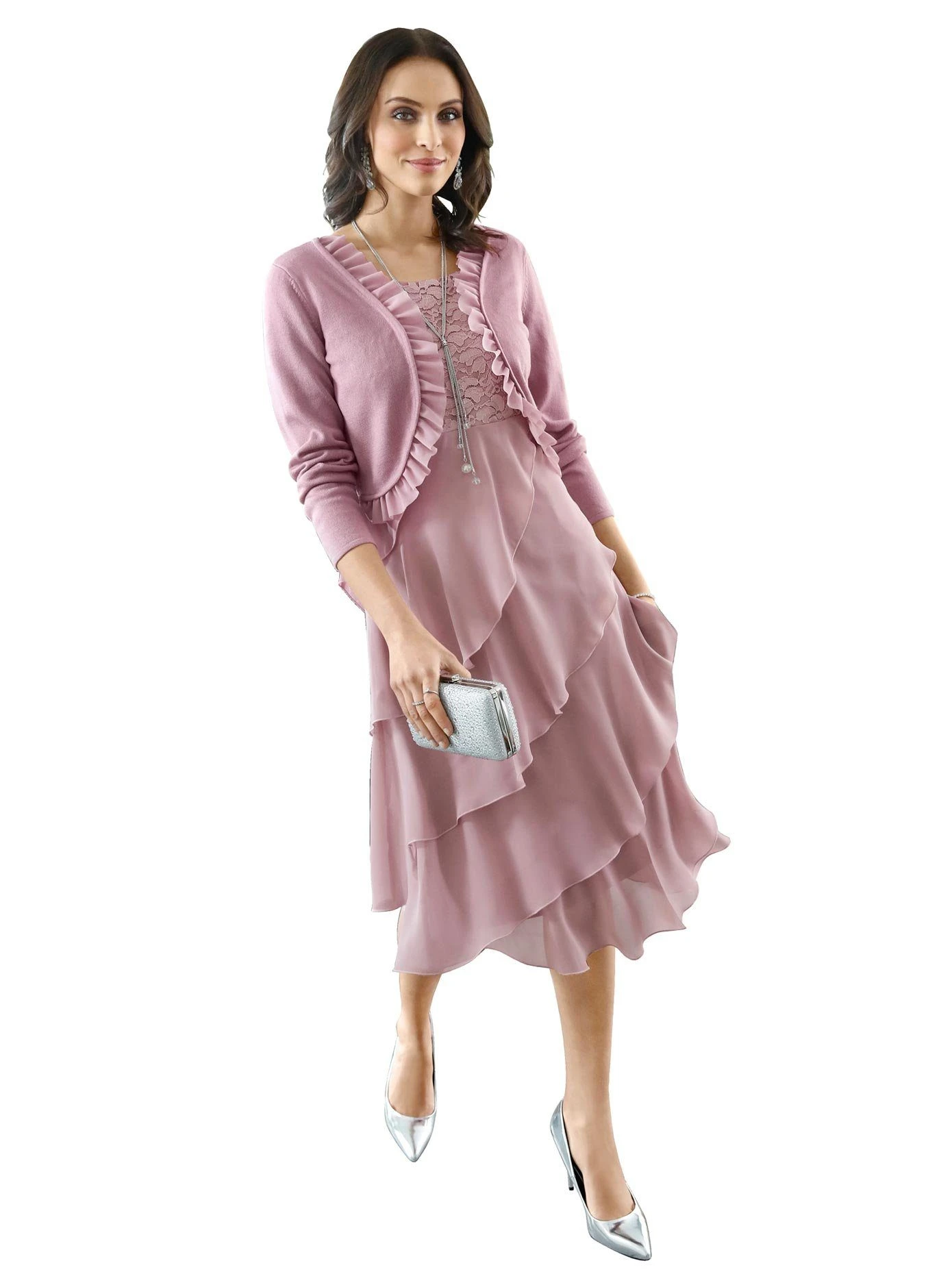 Aniston SELECTED Maxi-jurk Met Brede Bandjes Voor Het Aanrimpelen 12 Aniston SELECTED Maxi-jurk Met Brede Bandjes Voor Het Aanrimpelen - Afbeelding 10