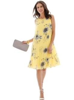 STREET ONE Midi-jurk 25 STREET ONE Midi-jurk -TrendyTijd Verkoop lady plissejurk geel 2