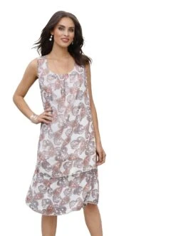 O'Neill Midi-jurk "All Over Print" -TrendyTijd Verkoop lady volantjurk gedessineerde jurk rood 4