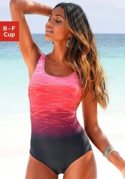 Buffalo Maxi-jurk Met Dierenprint 30 Buffalo Maxi-jurk Met Dierenprint -TrendyTijd Verkoop lascana badpak met batikprint en modellerend effect rood