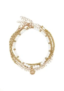 S.Oliver RED LABEL Beachwear Maxi-jurk Met Lage Ruglijn -TrendyTijd Verkoop lascana enkelkettinkje met hanger en glaskralen 3 delig goud