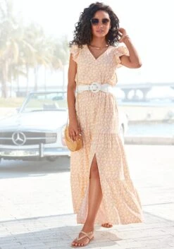 Buffalo Jurk Met Overhemdkraag Van Zacht Flanel -TrendyTijd Verkoop lascana maxi jurk met een bindceintuur 1