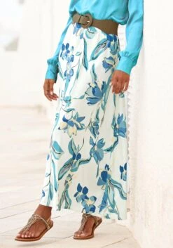 Y.A.S Midi-jurk YASALIRA 3/4 LONG DRESS -TrendyTijd Verkoop lascana maxirok multicolor 2