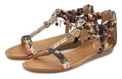 Vivance Gedessineerde Jurk 31 Vivance Gedessineerde Jurk -TrendyTijd Verkoop lascana sandalen in festival look veganistisch beige