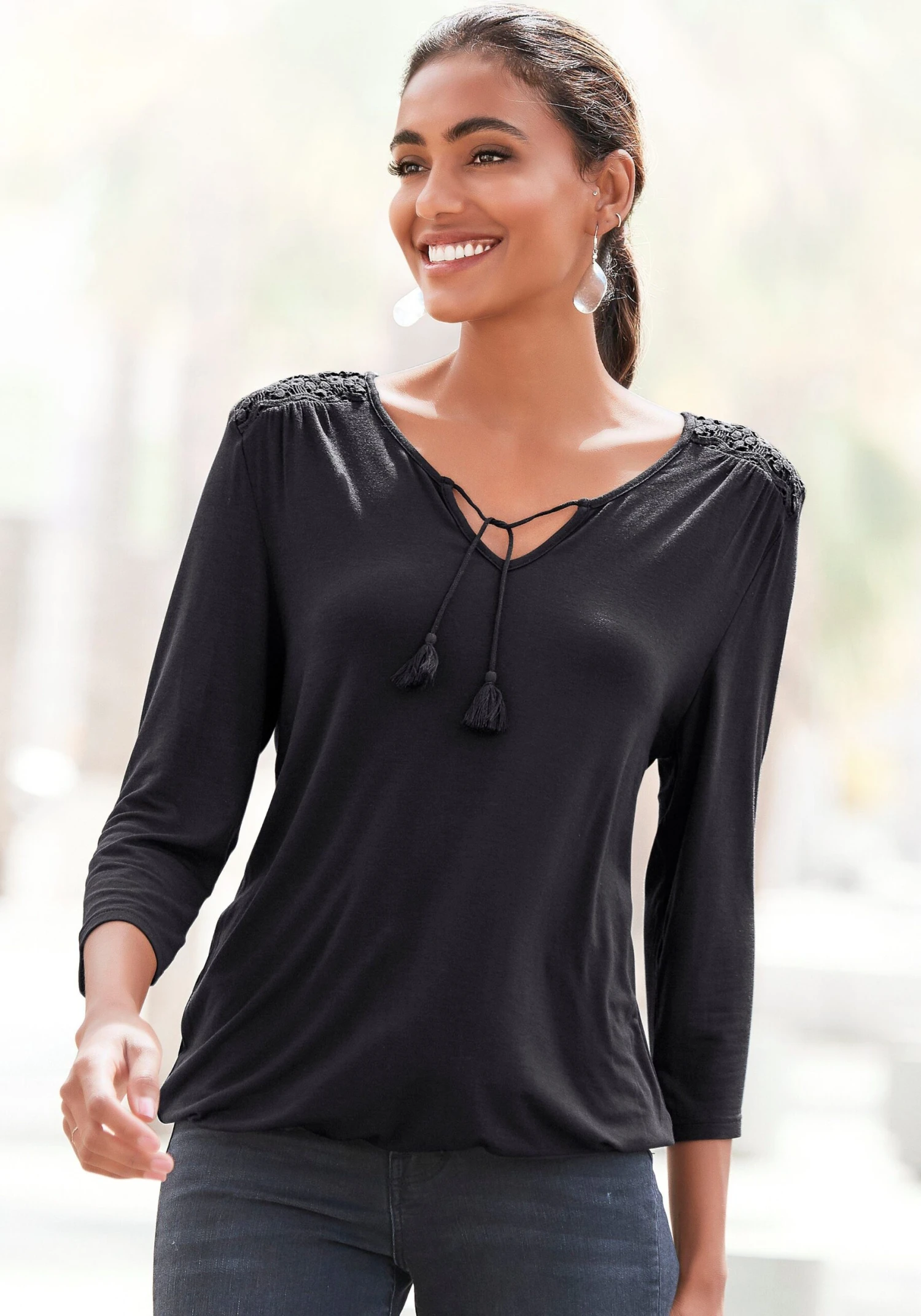 Vivance Midi-jurk Met Bloemetjesdessin 19 Vivance Midi-jurk Met Bloemetjesdessin - Afbeelding 17