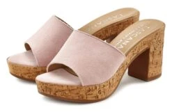 S.Oliver RED LABEL Beachwear Maxi-jurk Met Randprint 30 S.Oliver RED LABEL Beachwear Maxi-jurk Met Randprint -TrendyTijd Verkoop lascana slippers van leer met comfortabele blokhak in kurk look roze