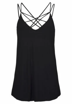 Buffalo Gedessineerde Jurk Met Smalle Rok -TrendyTijd Verkoop lascana top met spaghettibandjes met gekruiste bandjes zwart