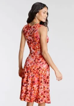 Laura Scott Gedessineerde Jurk -TrendyTijd Verkoop laura scott gedessineerde jurk multicolor 11