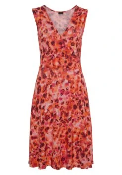 Laura Scott Gedessineerde Jurk -TrendyTijd Verkoop laura scott gedessineerde jurk multicolor 15