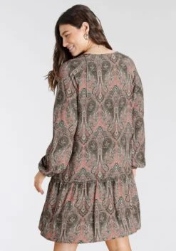 Laura Scott Jurk Met Overhemdkraag -TrendyTijd Verkoop laura scott jurk met overhemdkraag multicolor 1